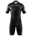 Men’s Triathlon Suit – Flake Gold | Aerodynamic 3/4 Zip