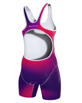 Swim-Optimised Triathlon Suit, Open Back - Lit