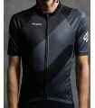 Black Cycle Jersey with Grey Slide detail | Cycling Clothing