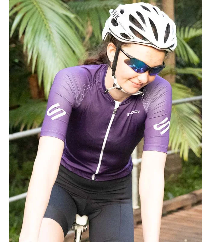 Optimise Cycle Jersey - Staple Purple Taupe, Women