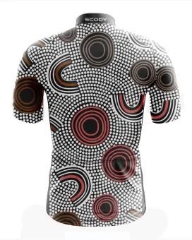 Custodians of the Land  Mens Cycling Jersey Australian Made Danielle Leedie Gray | Cycling Jersey