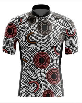 Custodians of the Land  Mens Cycling Jersey Australian Made Danielle Leedie Gray | Cycling Jersey