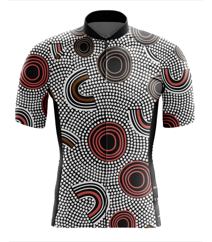 Custodians of the Land  Mens Cycling Jersey Australian Made Danielle Leedie Gray | Cycling Jersey