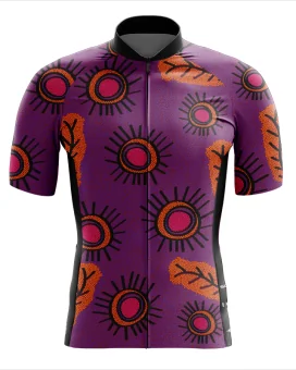 Gumbi Gumbi mens Australian Made cycling jersey front view Danielle Leedie Gray | Cycling Gear