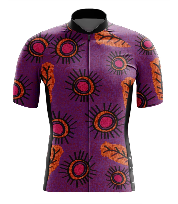 Gumbi Gumbi mens Australian Made cycling jersey front view Danielle Leedie Gray | Cycling Gear