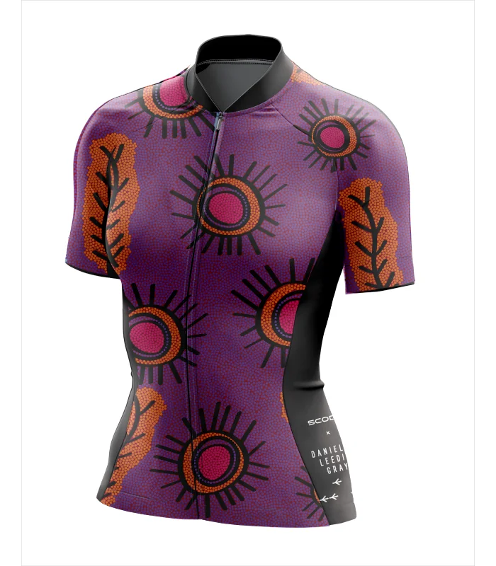Gumbi Gumbi Womens cycling jersey by Danielle Leedie Gray made in Australia | Cycling Jersey