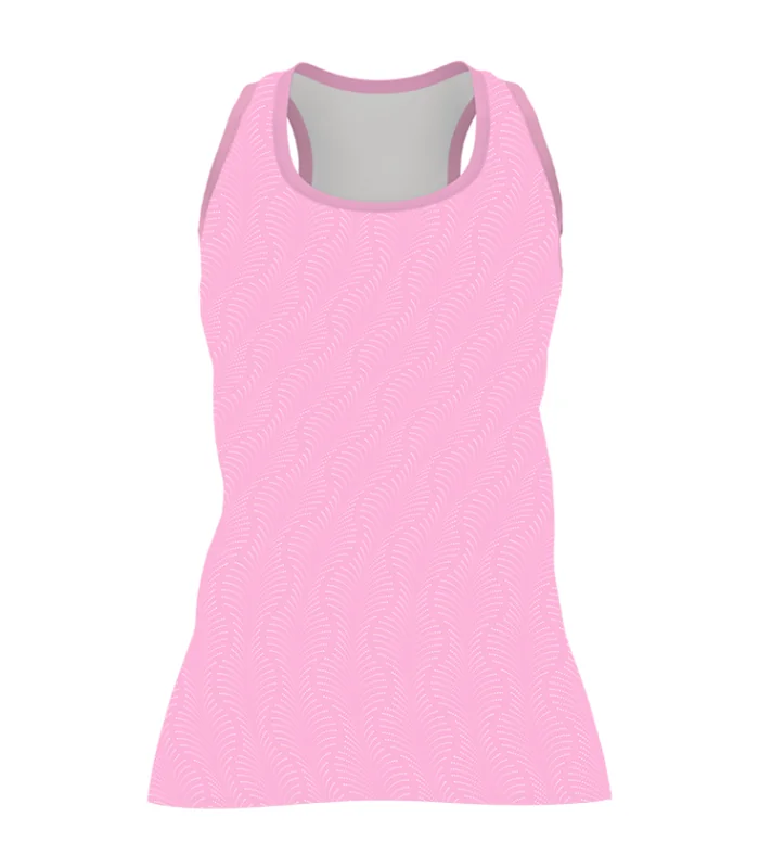 Run Singlet, Fern Pink