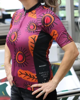 Gumbi Gumbi Womens cycling jersey by Danielle Leedie Gray made in Australia | Cycling Jersey side