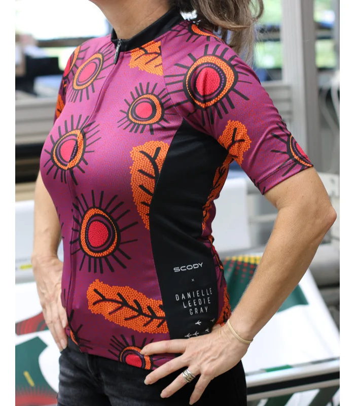 Gumbi Gumbi Womens cycling jersey by Danielle Leedie Gray made in Australia | Cycling Jersey side