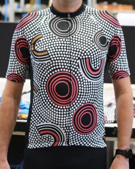 Custodians of the Land  Mens Cycling Jersey Australian Made Danielle Leedie Gray | Cycling Jersey