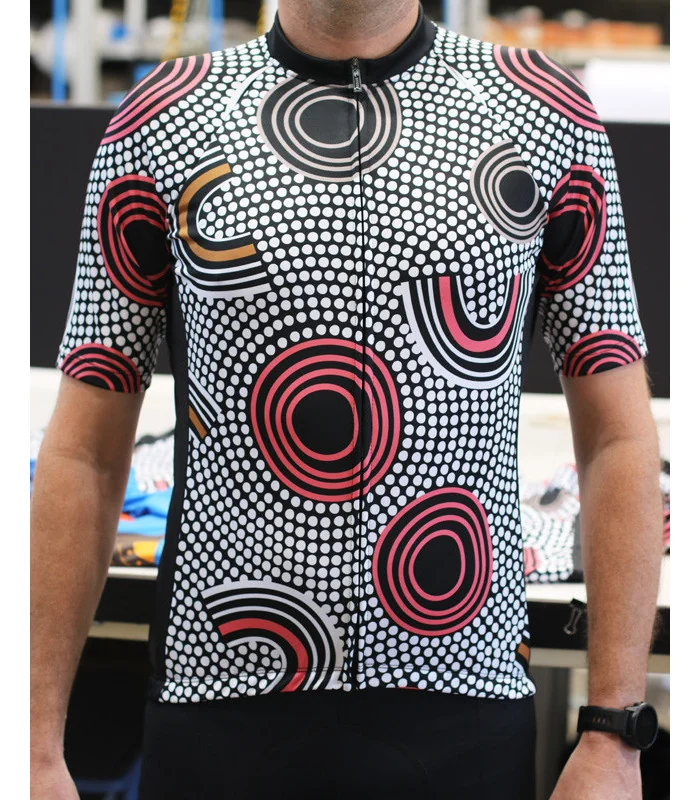 Custodians of the Land  Mens Cycling Jersey Australian Made Danielle Leedie Gray | Cycling Jersey