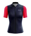 Lightweight A.I.R Optimise Cycle Jersey - Navy and Pink | Cycling Clothing