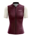 Lightweight Women’s Cycling Jersey – Maroon & Cream