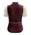 Lightweight A.I.R Optimise Cycle Jersey Women - Maroon and Cream