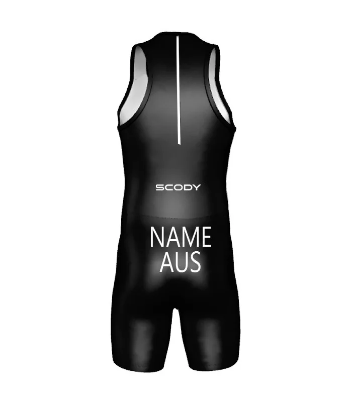 WT Compliant Named Triathlon Suit, Swim Optimised, Black