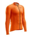 Optimise Long Sleeve Cycle Jersey - Staple Orange, Men