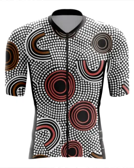 Custodians of the Land  Mens Cycling Jersey Australian Made Danielle Leedie Gray | Cycling Jersey