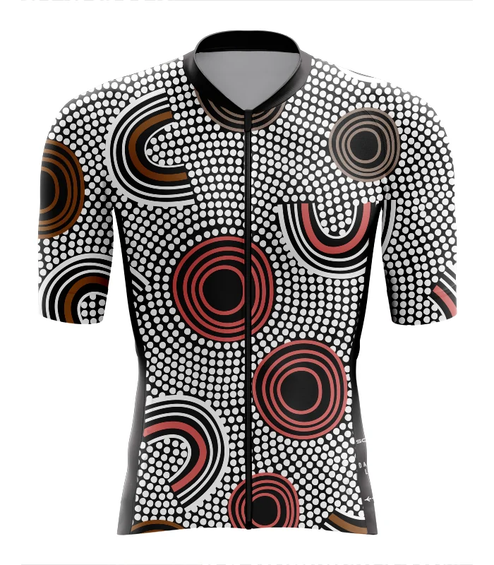Custodians of the Land  Mens Cycling Jersey Australian Made Danielle Leedie Gray | Cycling Jersey