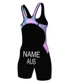 Splash Pink and Blue World Triathlon Compliant Elite Open Back Triathlon Suit | Triathlon Gear