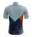 Cycle Jersey with grey, orange, green and navy panels. | Cycling Gear |cycle Jersey