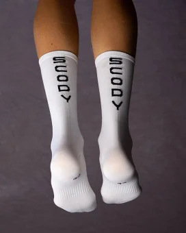 Scody White Cycling Socks - Unisex