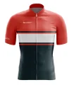 Cycle Jersey with Oarnge upper body and Dark Green lower body, with band of white across chest | Cycling Gear |cycle Jersey