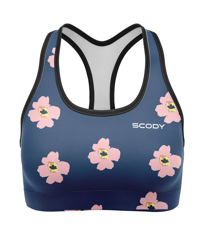 Flower Crop Top, Racer Back - Women | Active Wear