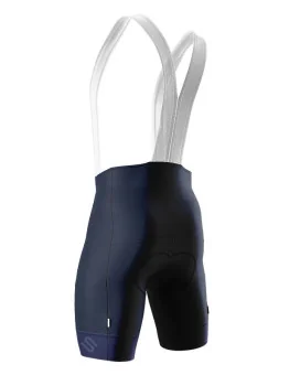 Navy Cycle Bib Shorts, Silicone Gripper, Seamless Strap