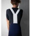 Navy Cycle Bib Shorts, Silicone Gripper, Seamless Strap