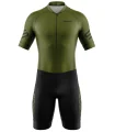 Men’s Performance Sleeved Tri Suit – Green UPF50