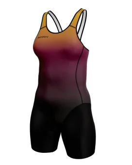 Women's Aurora triathlon suit w open back for sale at Scody Australia. Flexible payment options| Triathlon Suits