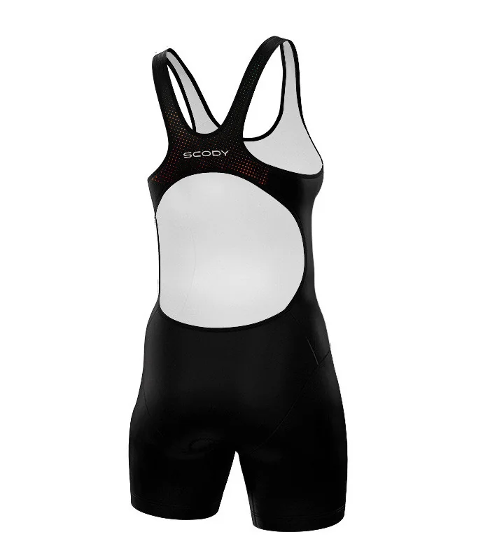 Women's Fire triathlon suit w open back for sale at Scody Australia. Flexible payment options| Triathlon Suits