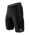 Black Cargo Cycle Shorts, X-Opaque Cuff, Pockets