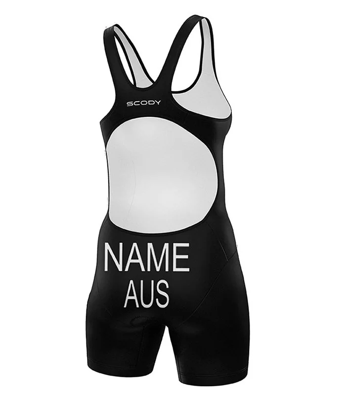 Pure Black World Triathlon Compliant Elite Open Back Triathlon Suit | Triathlon Gear