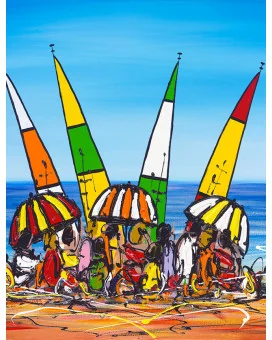 Close up of Beach Party by David Hart