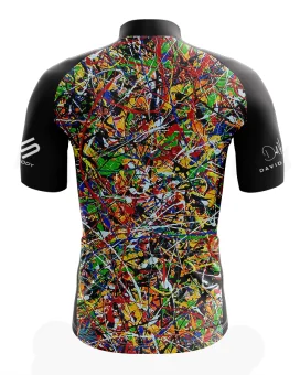 Cycle Jersey with design based on original art work 8 Black Dogs by David Hart