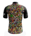 Cycle Jersey with design based on original art work 8 Black Dogs by David Hart