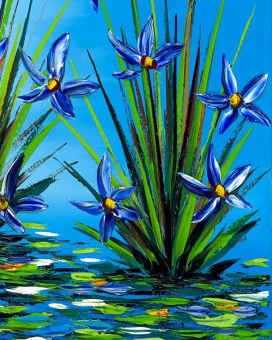 Close up Original Artwork 'Reflection' by David Hart