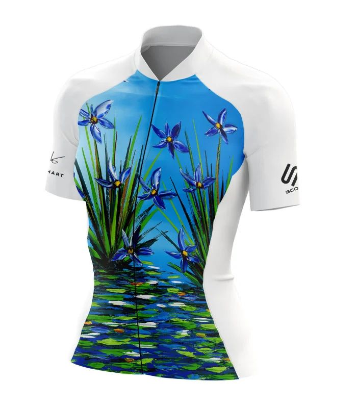 Cycle Jersey with design based on original art work Reflection  by David Hart | Cycling Gear