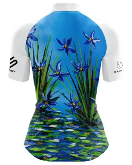 Cycle Jersey with design based on original art work Reflection  by David Hart | Cycling Gear