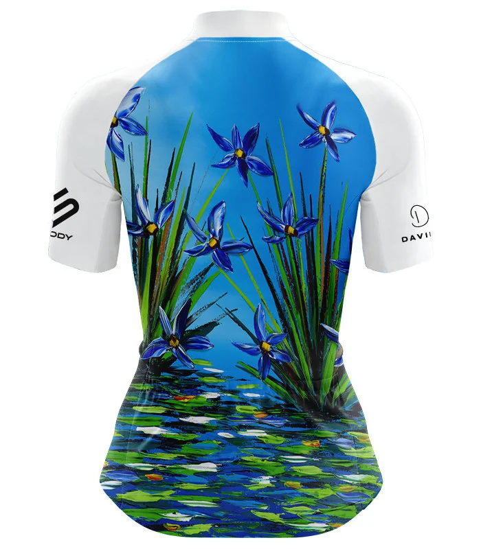 Cycle Jersey with design based on original art work Reflection  by David Hart | Cycling Gear