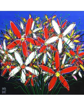 Original art work Tangled Flowers by David Hart | Cycling Gear