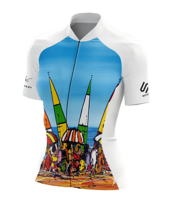 Cycle Jersey with design based on original art work Beach Party by David Hart | Cycling Gear