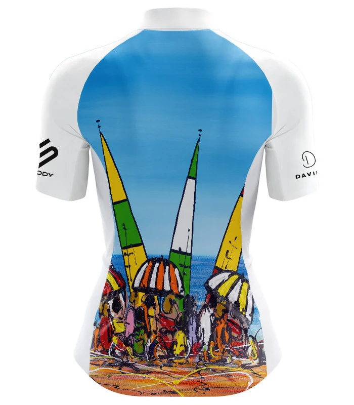 Cycle Jersey with design based on original art work Beach Party by David Hart | Cycling Gear