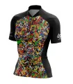 Cycle Jersey with design based on original art work 8 Black Dogs by David Hart | Cycling Gear