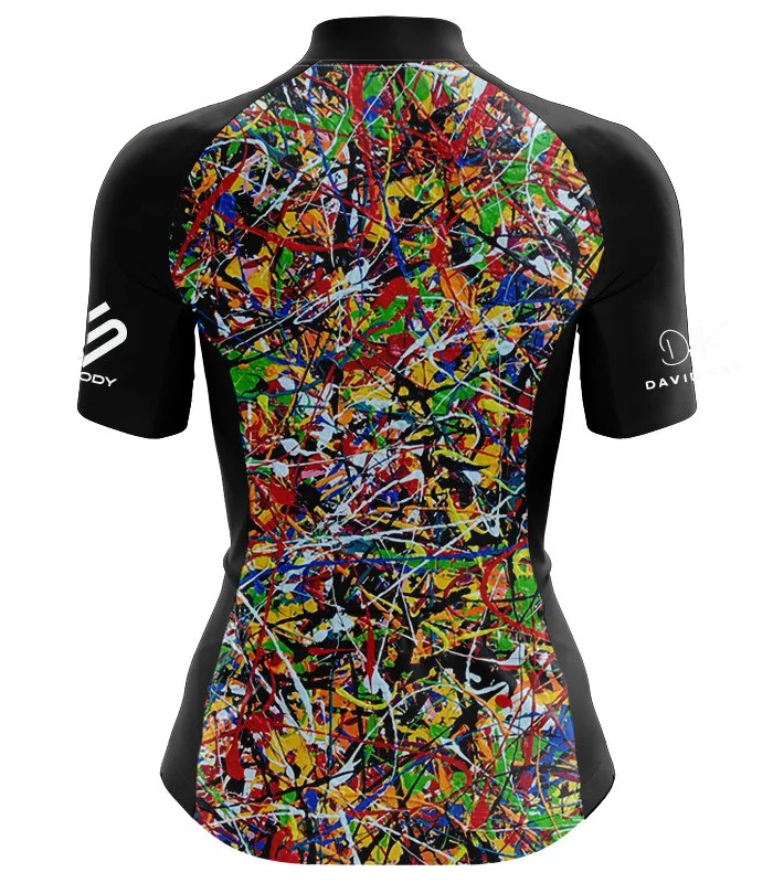Cycle Jersey with design based on original art work 8 Black Dogs by David Hart | Cycling Gear