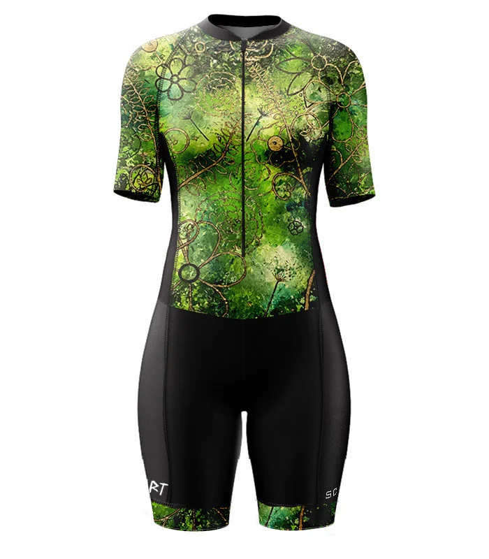 Women's Floral Cluster Aero triathlon suit by Chloe Hart for sale at Scody Australia. Flexible payment options available