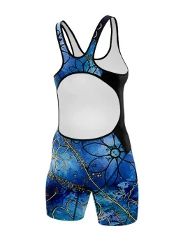Women's Floral Cluster triathlon suit w open back for sale at Scody Australia. Flexible payment options| Triathlon Suits