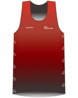 AusTriathlon SA State Team Ultra Light Weight Run Singlet, Men