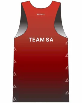 AusTriathlon SA State Team Ultra Light Weight Run Singlet, Men
